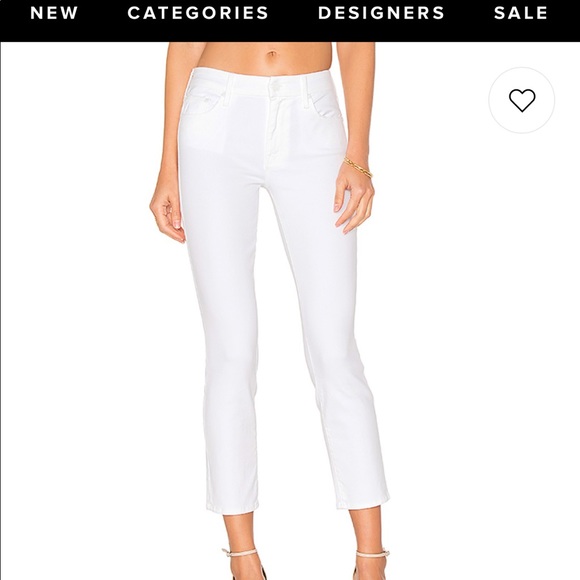 Mother skinny white denim Looker Ankle Fray - Picture 2 of 7